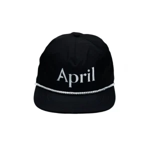 Clearance - Chrome 5 Panel Cap BLACK April