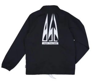 Best 8FIVE2 Airlines Coach Jacket Black Ripstop Jacket
