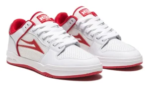 Fashion - Telford Low Shoes White/Red Suede Lakai