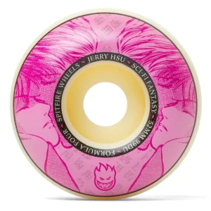 Best - F4 Classic 99 Jerry Hsu Wheels 52mm [PINK/WHITE] Sci-fi Fantasy