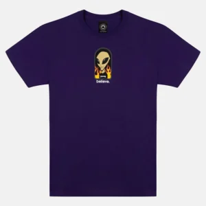Sale x AWS - Believe S/S Tee [PURPLE] Thrasher