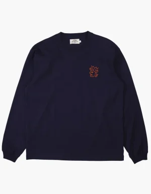 Fashion - Queenhead Logo L/S Tee NAVY Victoria
