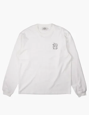Online - Queenhead Logo L/S Tee WHITE Victoria